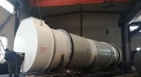 Φ3.2x12m Spent Grains Rotary Drum Dryer With Chain Stove Export to Serbia